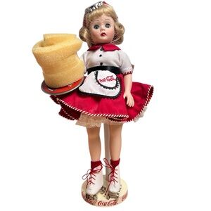 Vintage Madame Alexander Coca-Cola Carhop‎ Porcelain Doll 12" Collector Edition